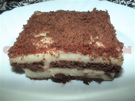 kakaolu muhallebili bisküvi pastası